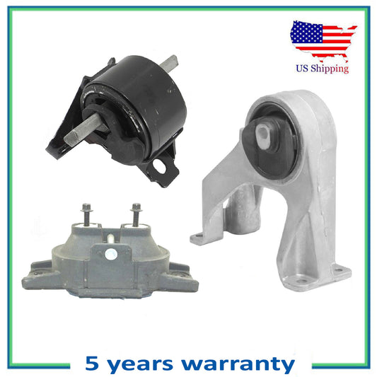 Set 3PCS Rear, Right Engine & Auto Trans Mount For 09-10 Dodge Journey 3.5 AWD