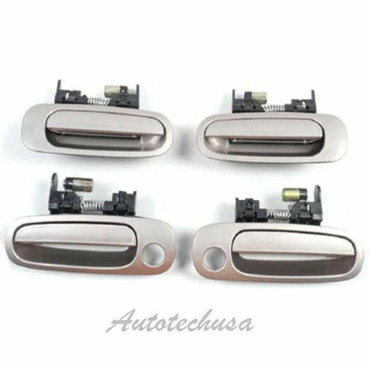 1998-02 For Toyota Corolla Sanddrift Beige 3M5 Set 4 Outside Door Handle DS139