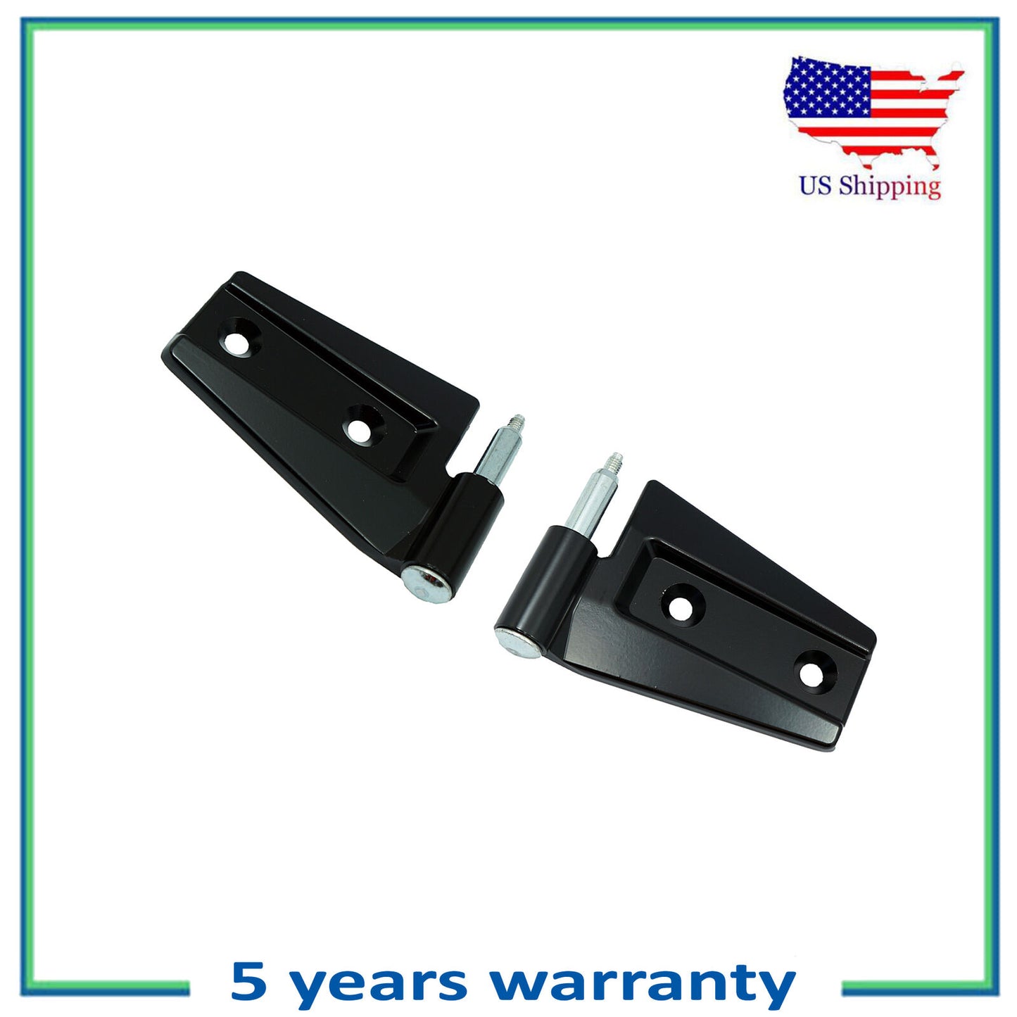 Droit & Gauche Porte Charnière Assemblage Pour 2007-2017 Jeep Wrangler Noir