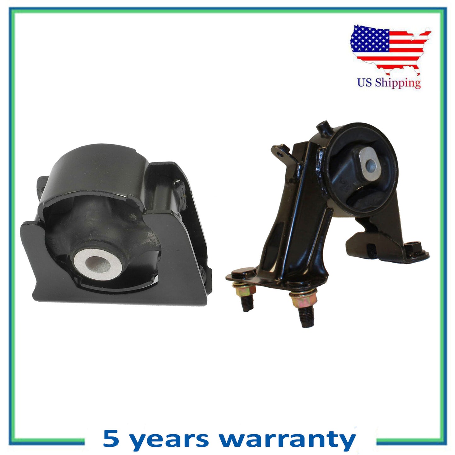 Front & Rear Engine Motor Mount Set of 2PCS For 06 07 08 Toyota RAV4 2.4L 2WD