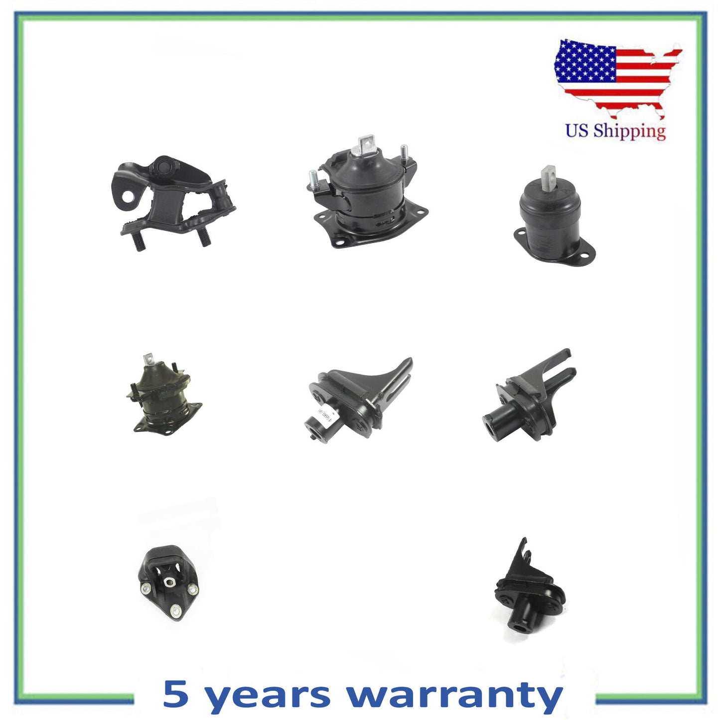 8PCS Engine Motor & Transmission Mount for Automatic for 06-08 Acura TSX 2.4L L4