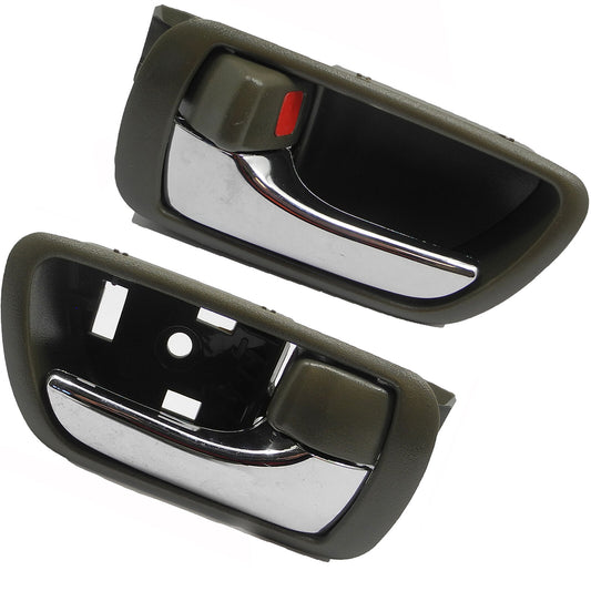 02-04 For Toyota Camry Interior Door Handle DK. CHOCOLATE/ BLACK Pair 2 PCS DH14