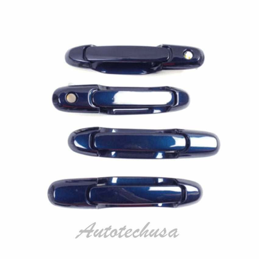 1998-2003 For Toyota Sienna Set Of 4 8Q0 Blue Outside Door Handle DS207
