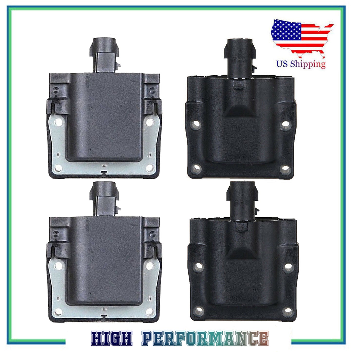 Set 4PCS Ignition Coil For UF72 C627 Toyota Lexus Jaguar 2.0 2.2L 3.0L 4.0L 5.0L