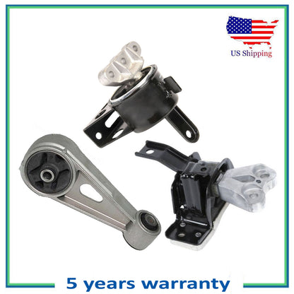 Set 3Pcs Engine & Trans Mount For 13-15 Chevrolet Spark Spark 1.2L