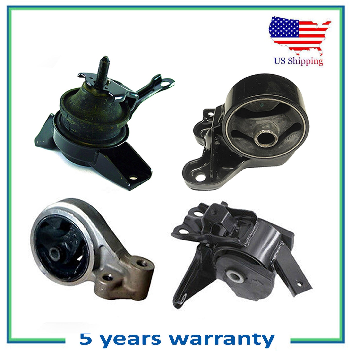 Set 4PCS Neuf Moteur Montage Moteur Auto Trans Pour 05-06 Kia Spectra5 2.0L