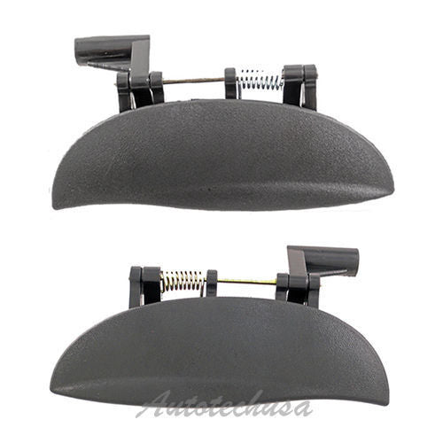 Front Left Right Outer Outside Door Handle DS492 For Hyundai Atos Black Pair Set