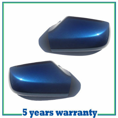Left + Right Mirror Cap / Cover For PM20 07-12 Nissan Altima 2.5L B54 Azure Blue