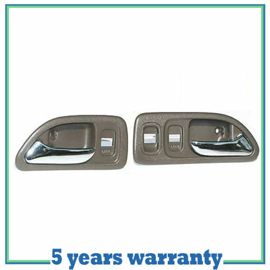 DH13 94-97 For Accord Interior Door Handle Brown Front Pair Left & Right 2 PCS