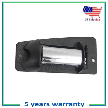 Rear Left Outer Door Handle For Chevrolet Silverado GMC Texture Black & Chrome
