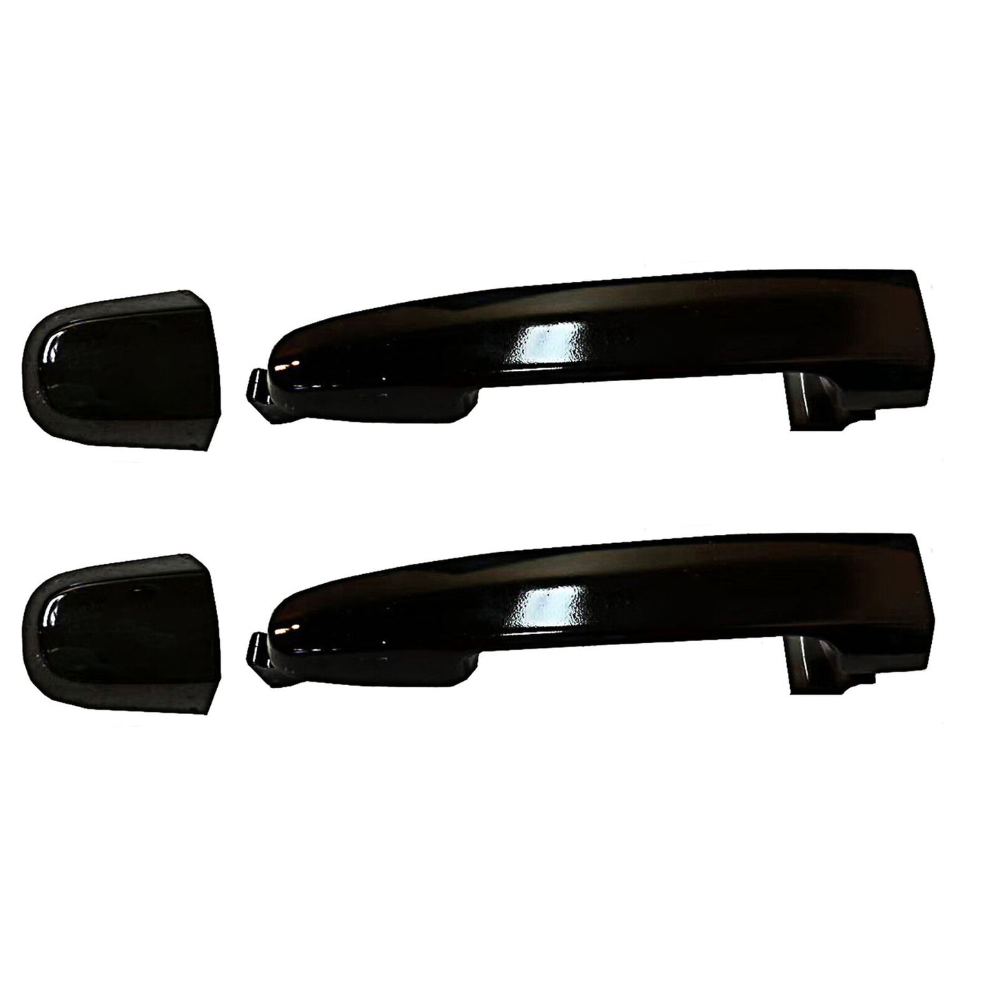 Rear Pair Set 2 Outside Door Handle For 03-10 Pontiac Vibe 209 Black Sand Pearl