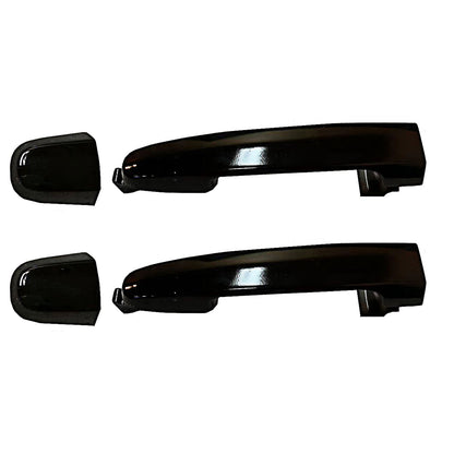 Rear Pair Set 2 Outside Door Handle For 03-10 Pontiac Vibe 209 Black Sand Pearl