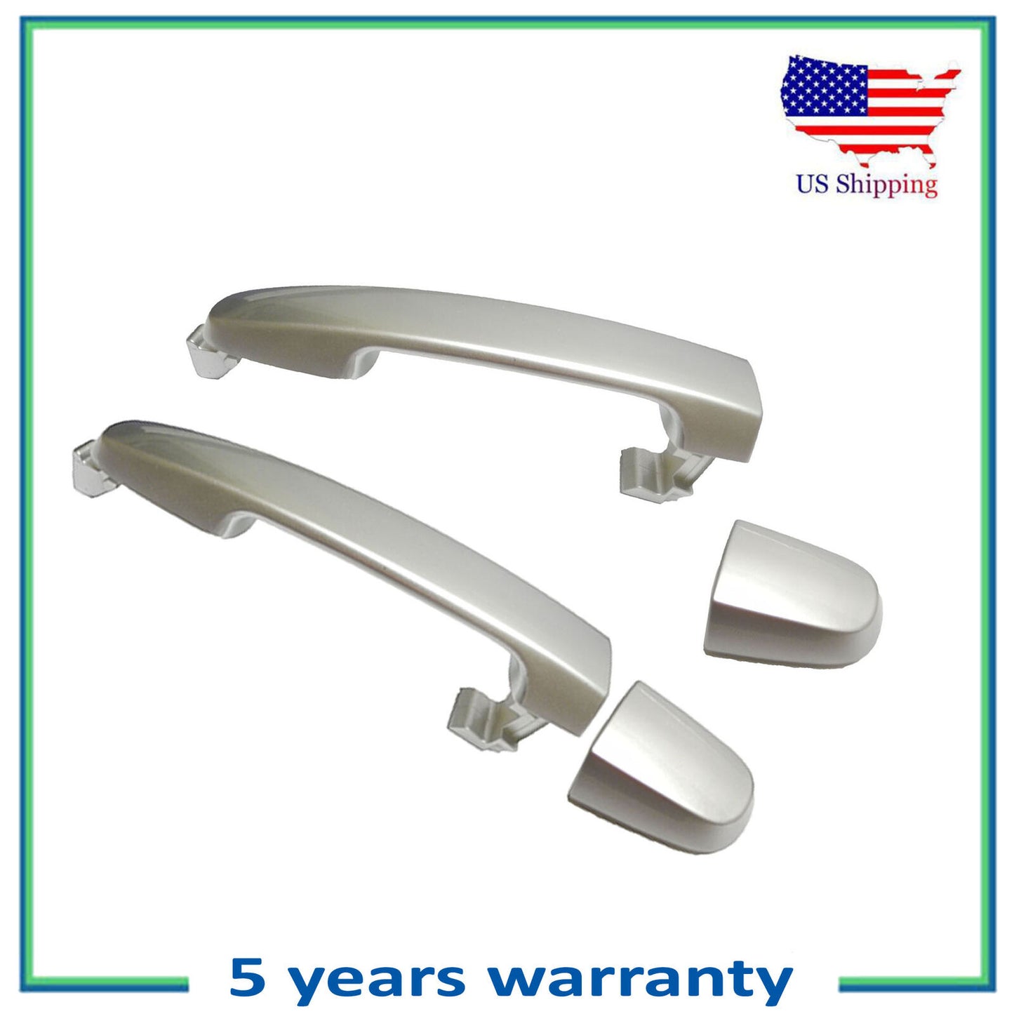 Posterior Exterior Mango Para 02-06 Toyota Camry Clásico Plateado Metálico 1F7