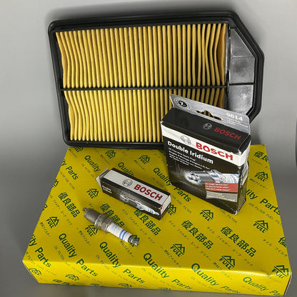 OE AIR FILTER 1PC & Iridium SPARK PLUG 4PCS For 2007-2009 Honda CR-V L4 2.4L