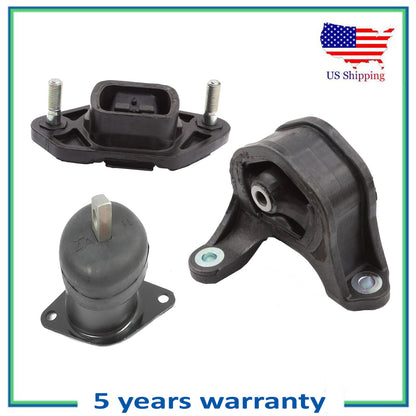 3PCS Engine Motor & Trans Mount For Honda Accord Acura TSX 2.4L 4572 65011 4597