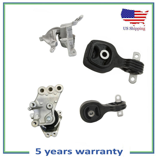 4 PCS Engine Motor & Auto Trans. Mount w/ Bracket For 17-19 Honda CR-V 1.5L 2.4L