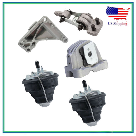 Set 5PCS Engine Motor & Trans Mount MotorKing For 2001-2008 Volvo S60 2.3L 2.4L