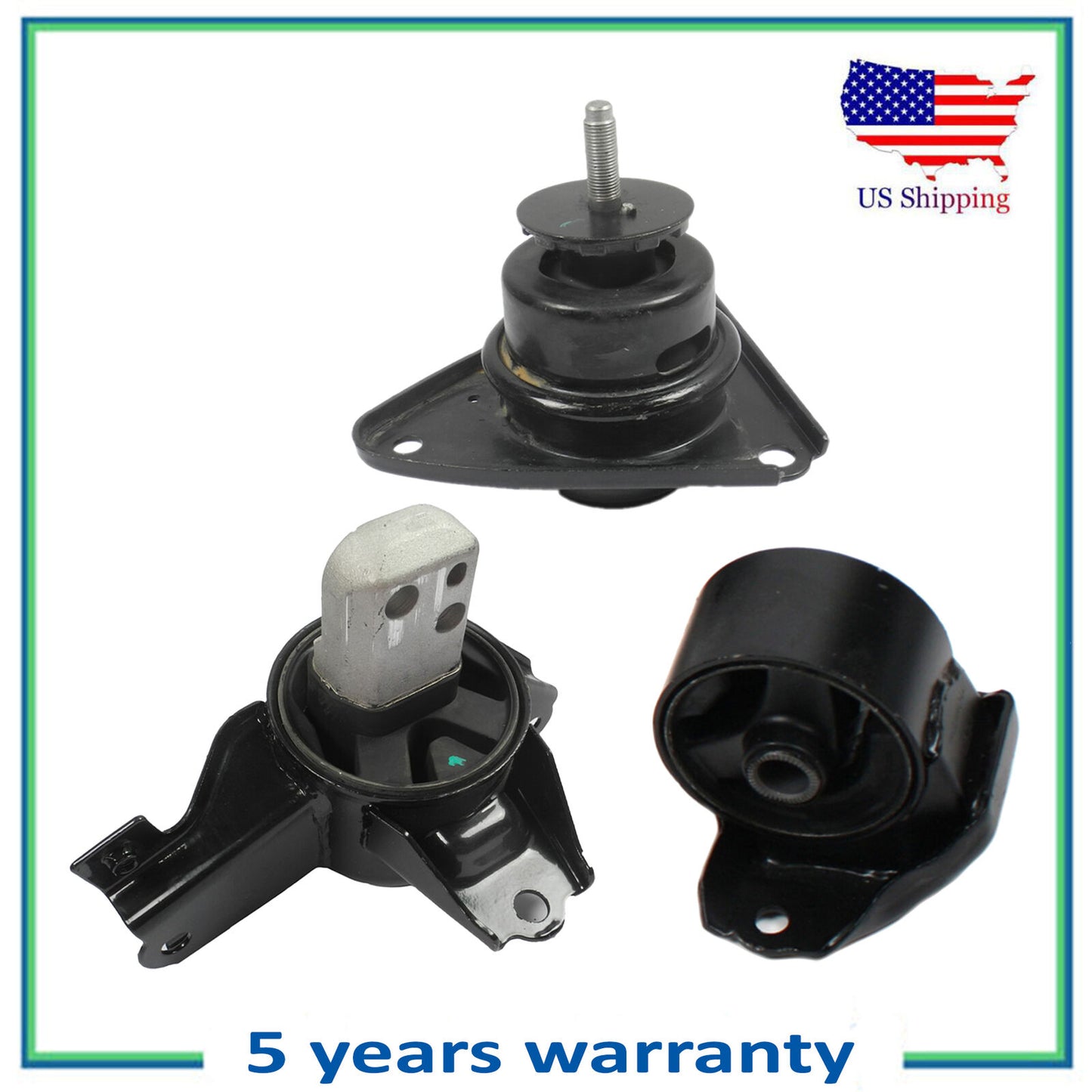 3PCS Motore & Trans Montante Per 07-11 Hyundai Elantra 2.0L 7160 7148 7155