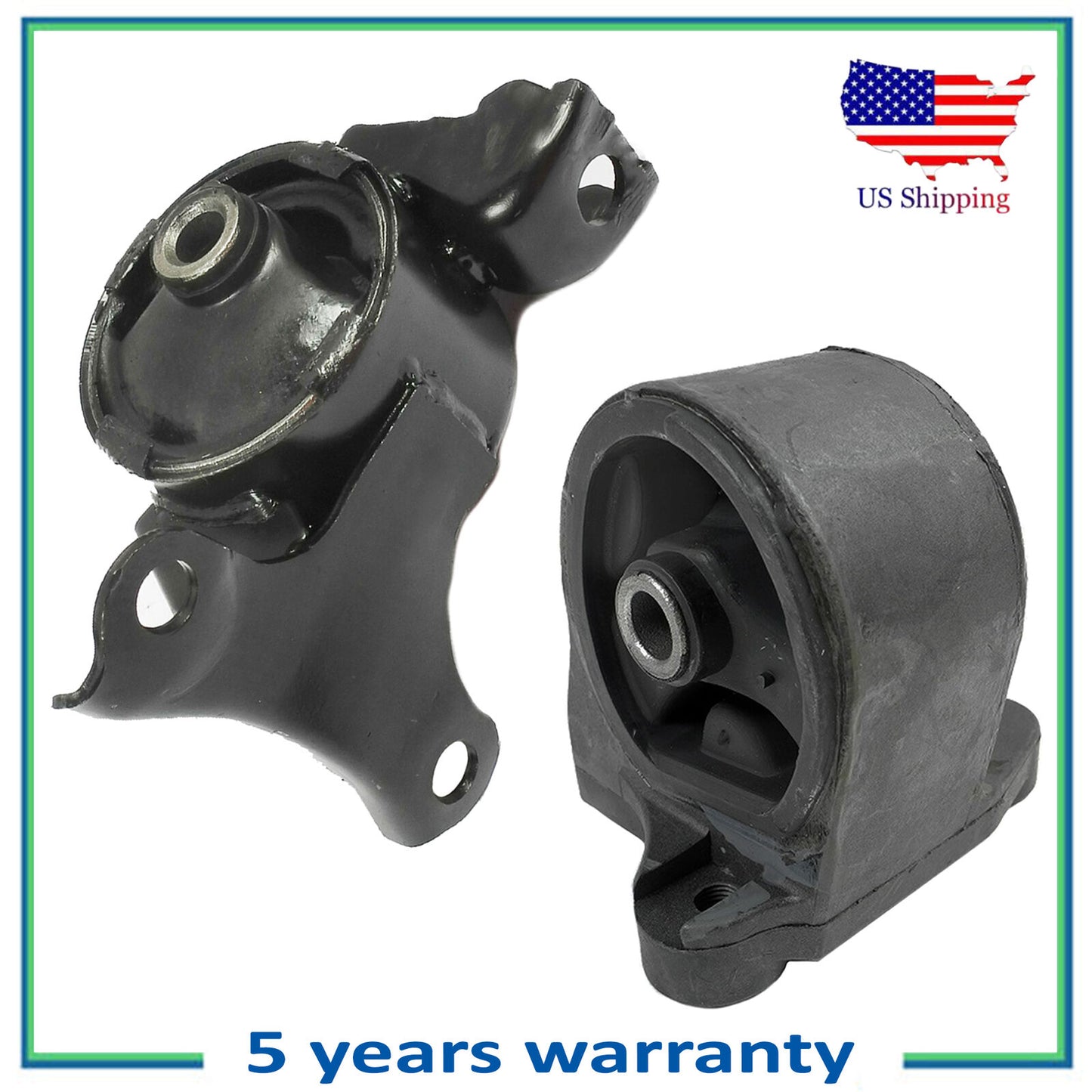 2PCS Juego Motor & Transmisión Montaje Para 2005 Acura El 1.7L Fwd 6588 4511