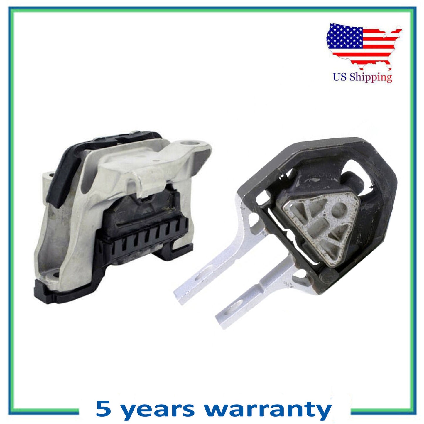 Set 2Pcs Engine Motor & Torque Strut Mount For 13-16 Dodge Dart 2.0L 2.4L