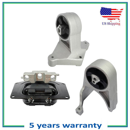 3PCS Engine Motor & Trans Mount For 2001-2006 Chrysler Sebring Stratus 2.4L 2.7L