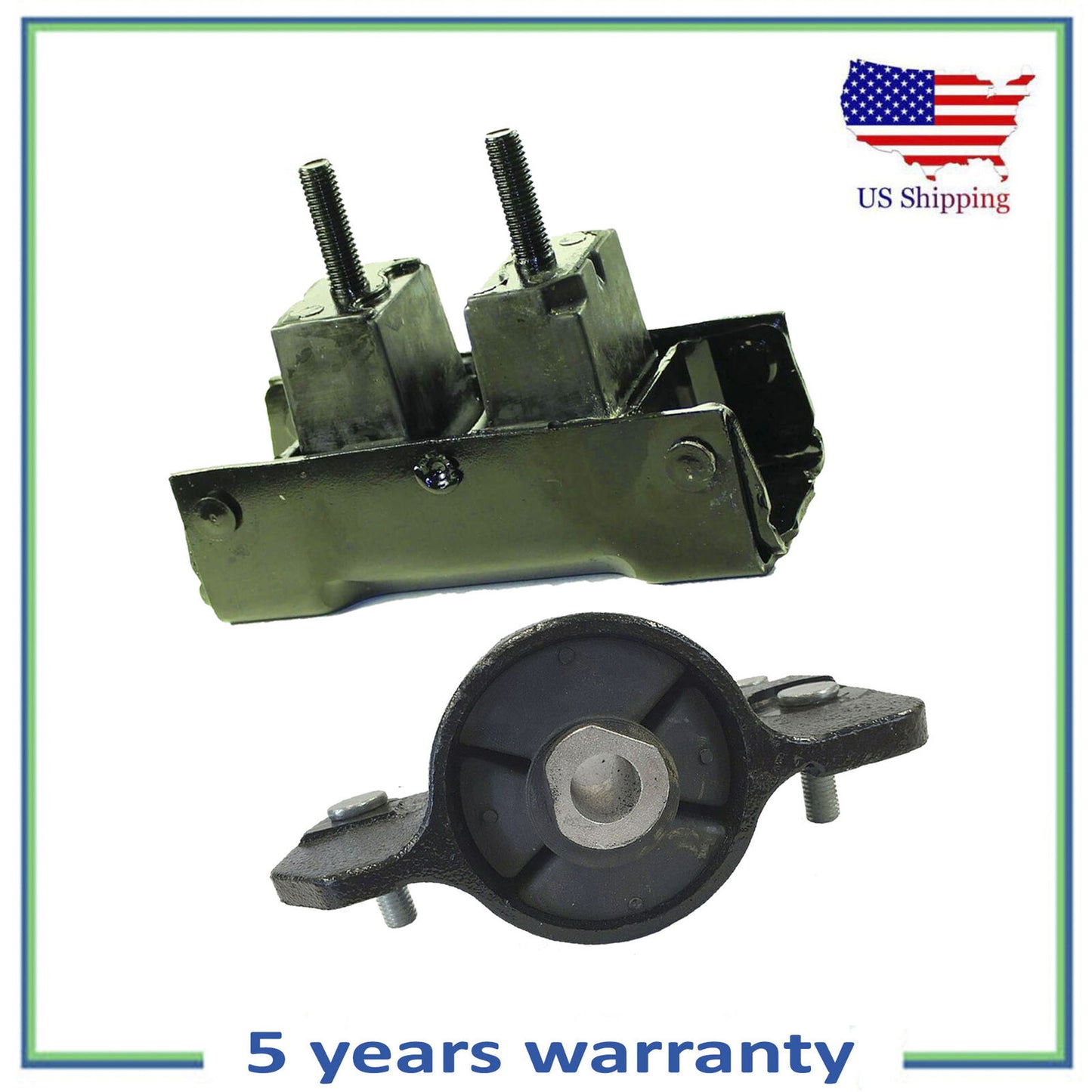 2PCS Front Left Engine & Trans Mount For 11-16 Ford F-250 F-350 Super Duty 6.2L