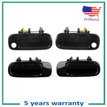 Avant & Arrière Extérieur Porte Poignée 4PCS Pour 1992-1996 Toyota Camry Noir