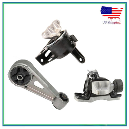 Set 3PCS MotorKing Engine Motor & Trans Mount For 2013-2015 Chevrolet Spark 1.2L
