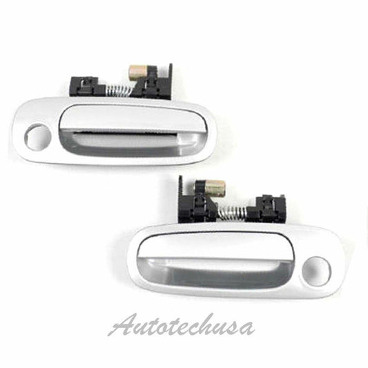 98-02 For Corolla Front L/R Pair 199 Alpine Silver Outside Door Handle DS137