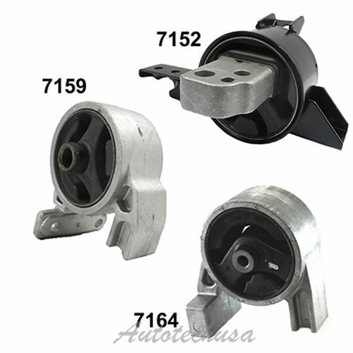 Engine Motor & Trans. Mount M1163 For Accent Rio Rio5 1.6L Set 3 7152 7159 7164