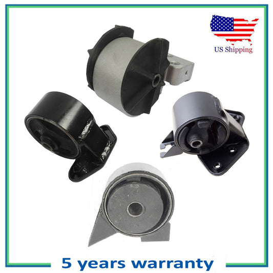 4PCS Engine Motor & Manual Transmission Mount For 2003 Hyundai Accent 1.6L