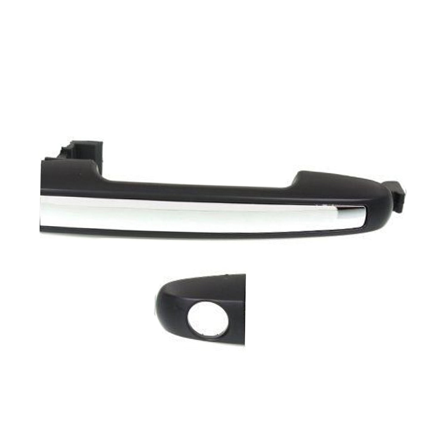 Front Left Outer Door Handle For 2006-2011 Hyundai Sonata Black W/Chrome Insert