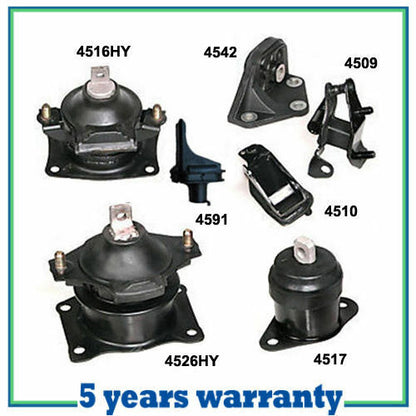M366 Motore & Trans Montante Per 03-07 Honda Accord 2.4L 7PCS Per Auto Trans
