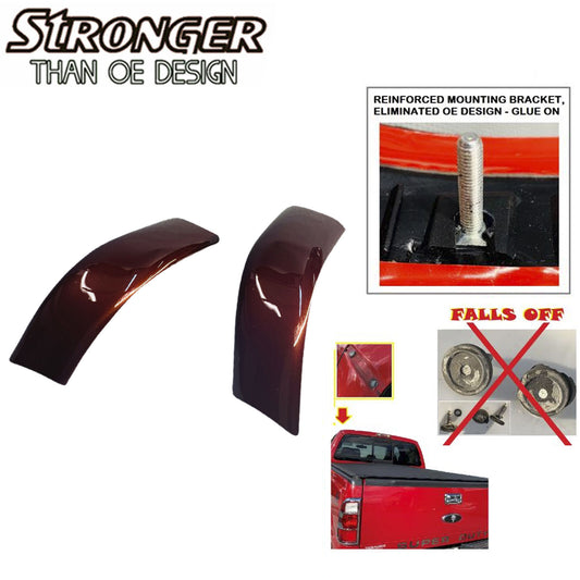Pair Set UPGRADED Roof Corner Molding Trim For Ford 2008-2016 Super Duty GT Red