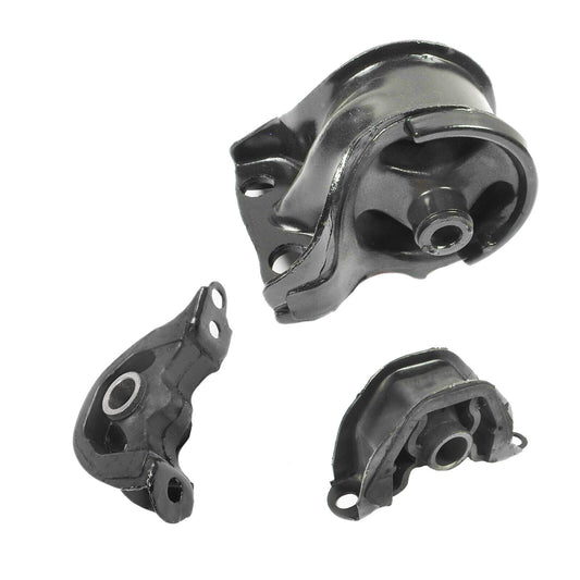 Set 3 Engine Motor Mount For 1992-1995 Honda Civic 1.5L 6520 6502 6533
