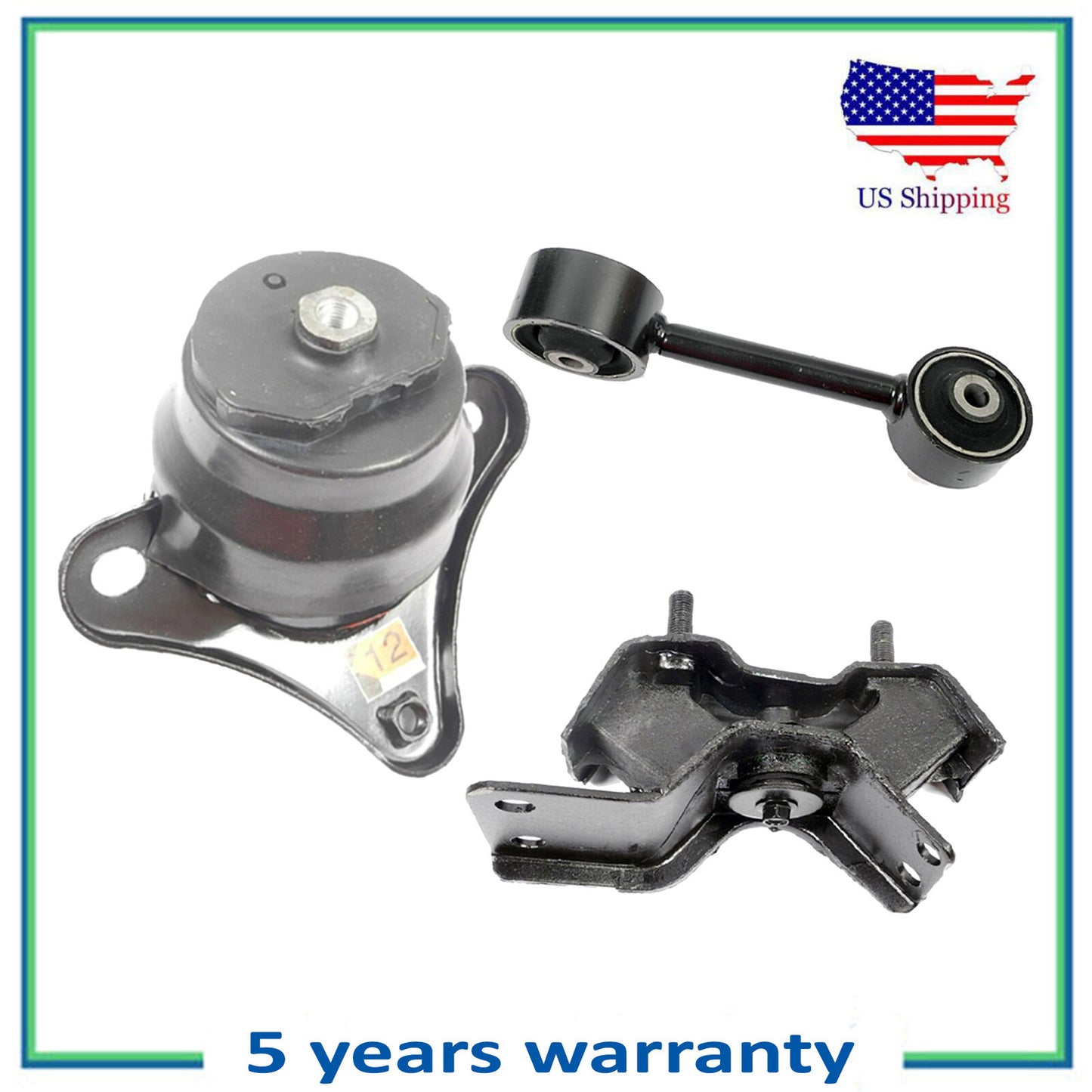7253 6232 6256 Trans Engine Motor Mount For 1992 Toyota CAMRY LE 3.0L
