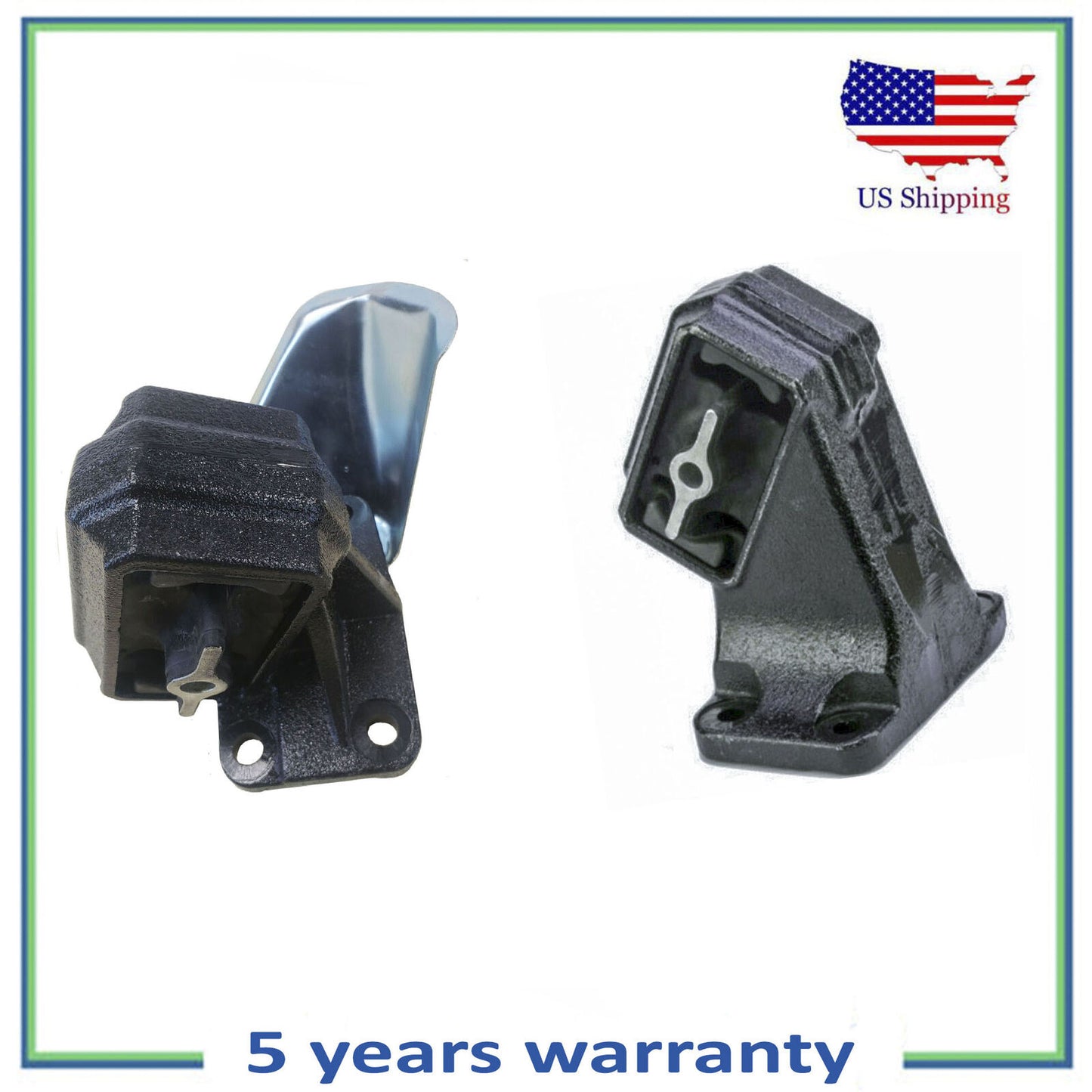 Set 2PCS Front Left & Right Engine Motor Mount For 2013-2018 Ram 2500, 3500 6.7L