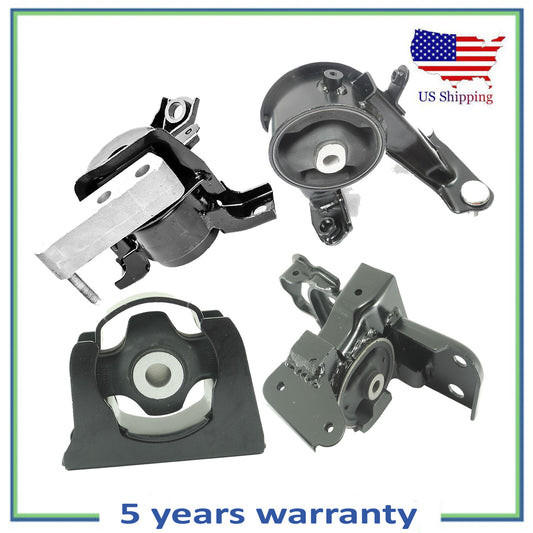 Set 4 PCS Engine Motor & Automatic Trans Mount For 09-12 Toyota RAV4 2.5L 4WD
