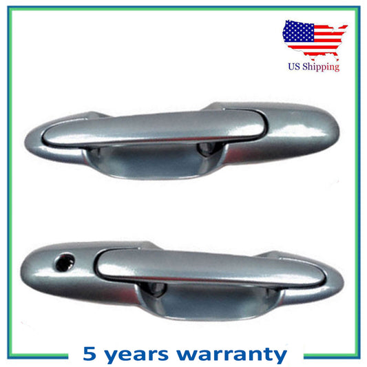 Front Exterior Outside Door Handle 2PCS For 2000-2006 Mazda MPV Mineral Blue 24B