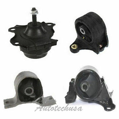 M163 Engine Motor & Trans Mount For 01-05 Honda Civic 1.7L Set 4 PCS w/Auto