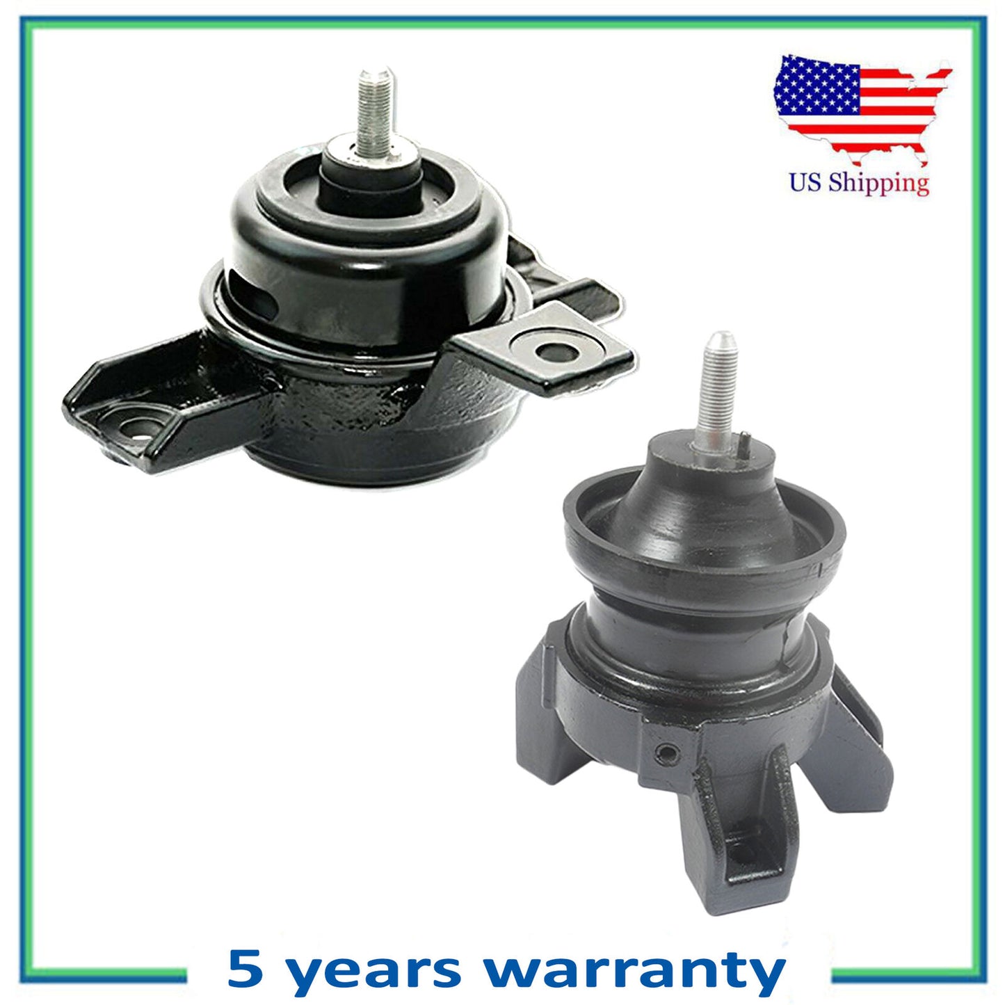 2PCS Engine Motor Mount For 07-12 Veracruz 3.8L Hyundai 07-09 Santa Fe 7150 7166