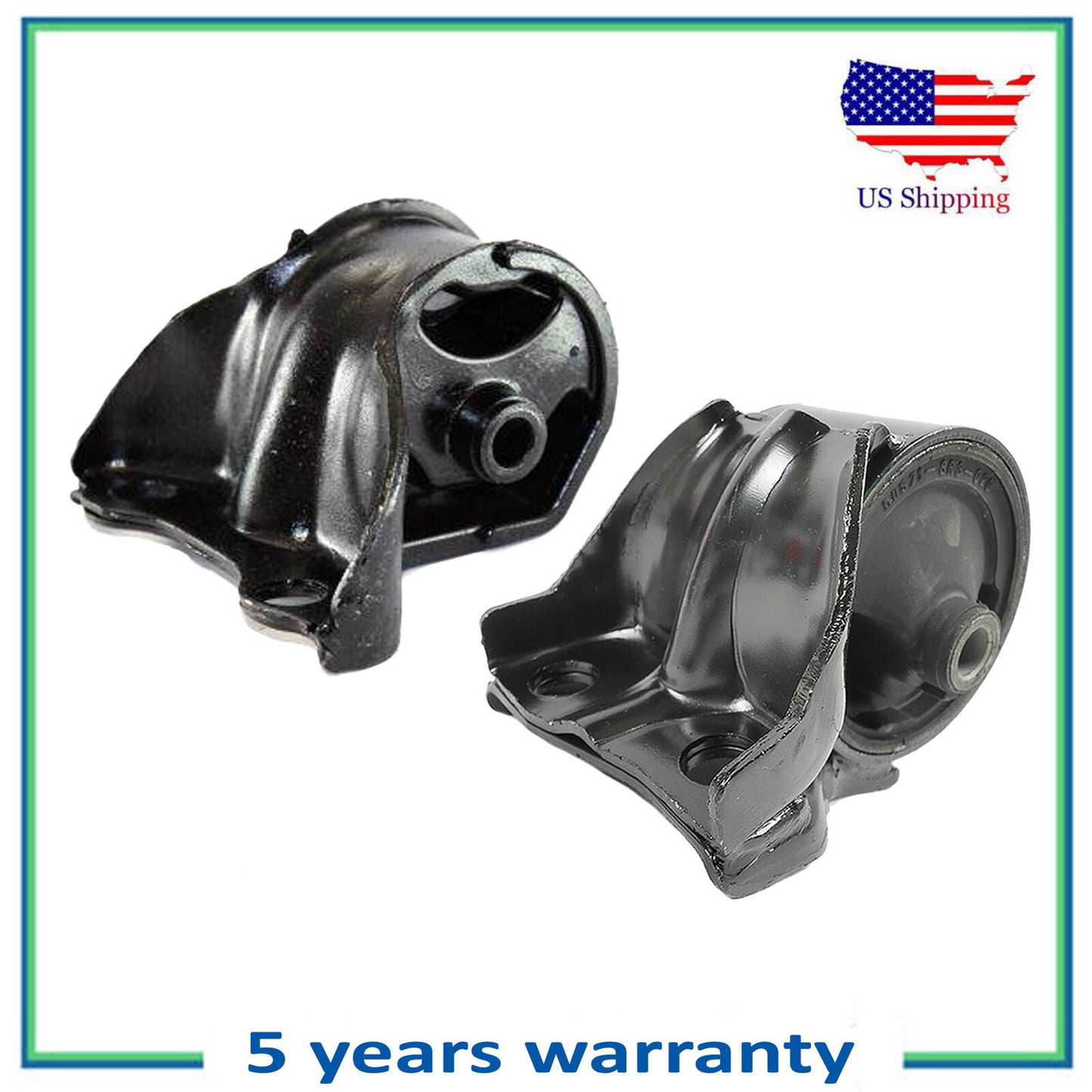 2PCS Engine Motor & Trans Mount For 1993 Honda Civic del Sol 1.5L FWD 6534 6551