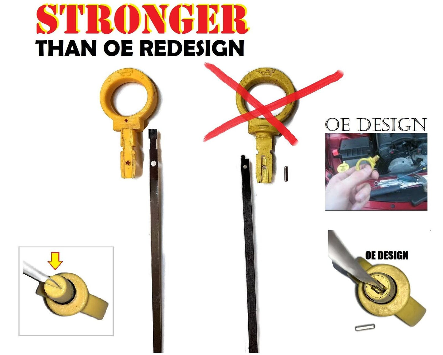 New Engine Oil Level Indicator Dipstick For 04892121AA Chrysle Dodge 3.5L V6