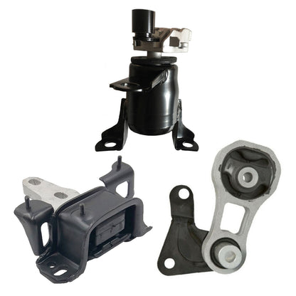 Set 3PCS Engine Motor & Manual Trans. Mount For 2011 2012-2016 Ford Fiesta 1.6L