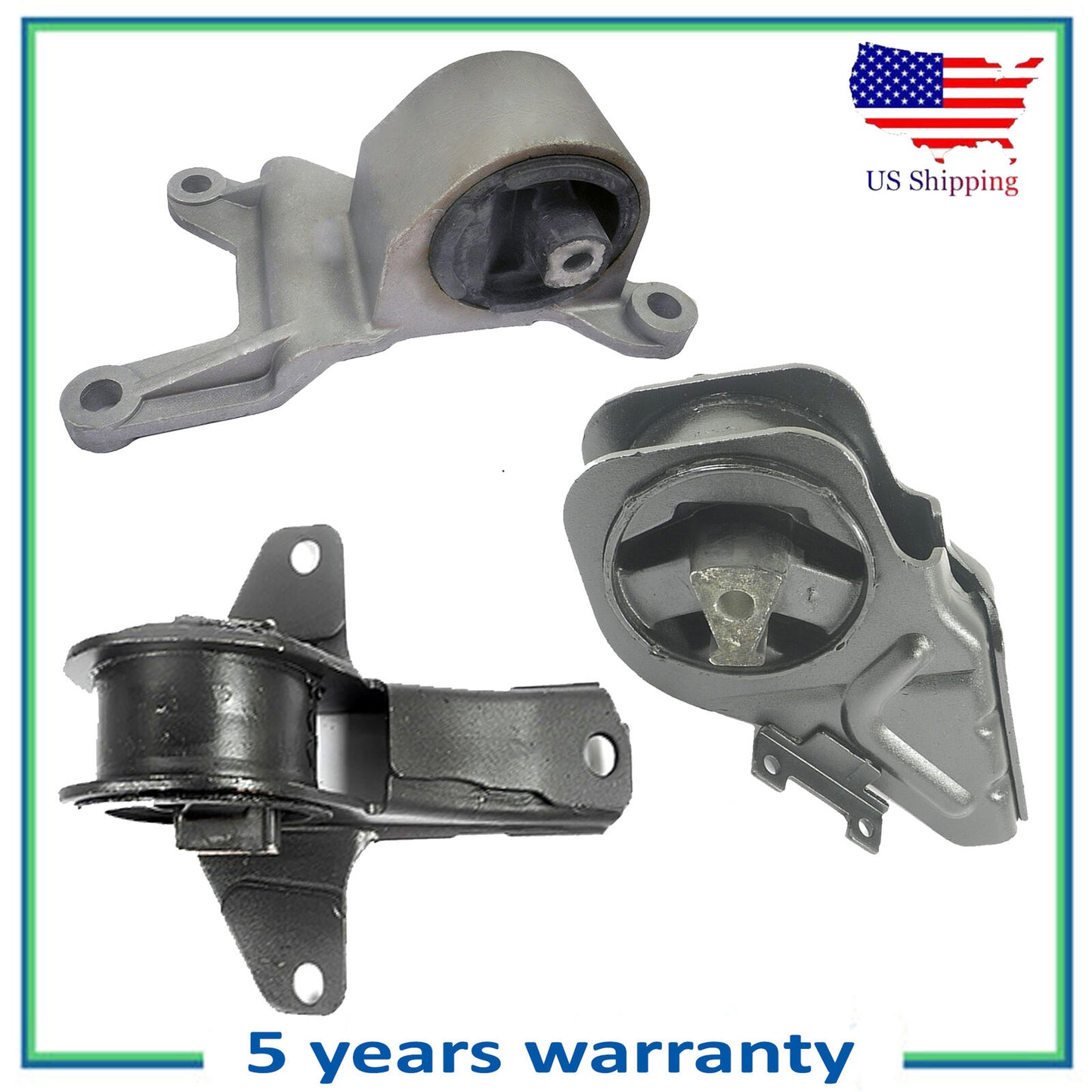 3PCS Trasmissione Montante Per 1999-2001 Pontiac Grande Am Alero 2.4L 3.4L