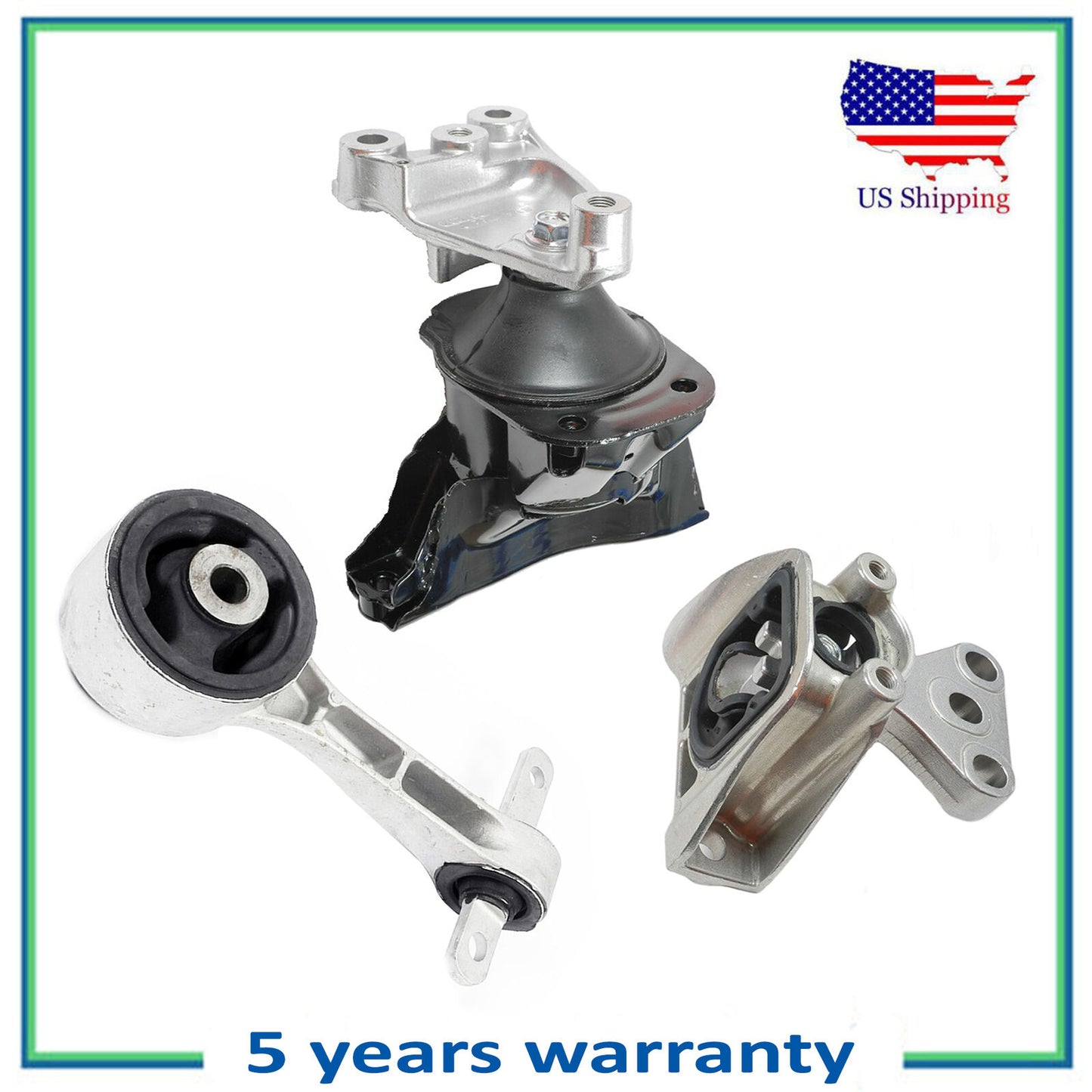 3PCS Moteur & Trans Montage Pour 2006-2011 Honda Civic 1.8L 4530 4548 4546