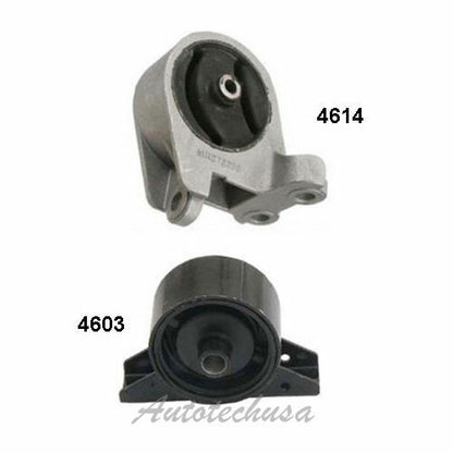 M600 Avant & Arrière Moteur Montage Set 2PCS Pour 00-05 Mitsubishi Eclipse 3.0L