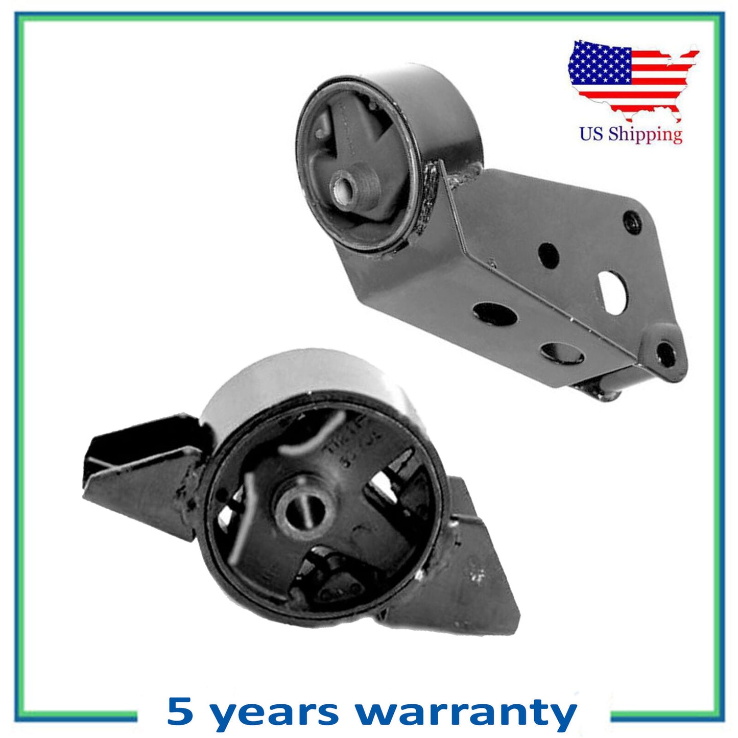 6324 6312 Engine Motor & Trans Mount SET 2PCS For 91-98 Nissan Sentra GLE 1.6L