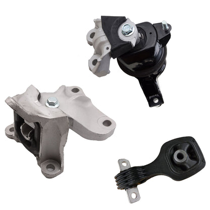 Set 3PCS Engine Motor & Automatic Trans Mount For 12-13 Honda Civic 1.8L Seden