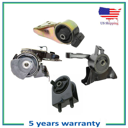 4 PCS Engine Motor & Trans Mount For 1999-2001 Mazda Protege 1.6L Auto Trans